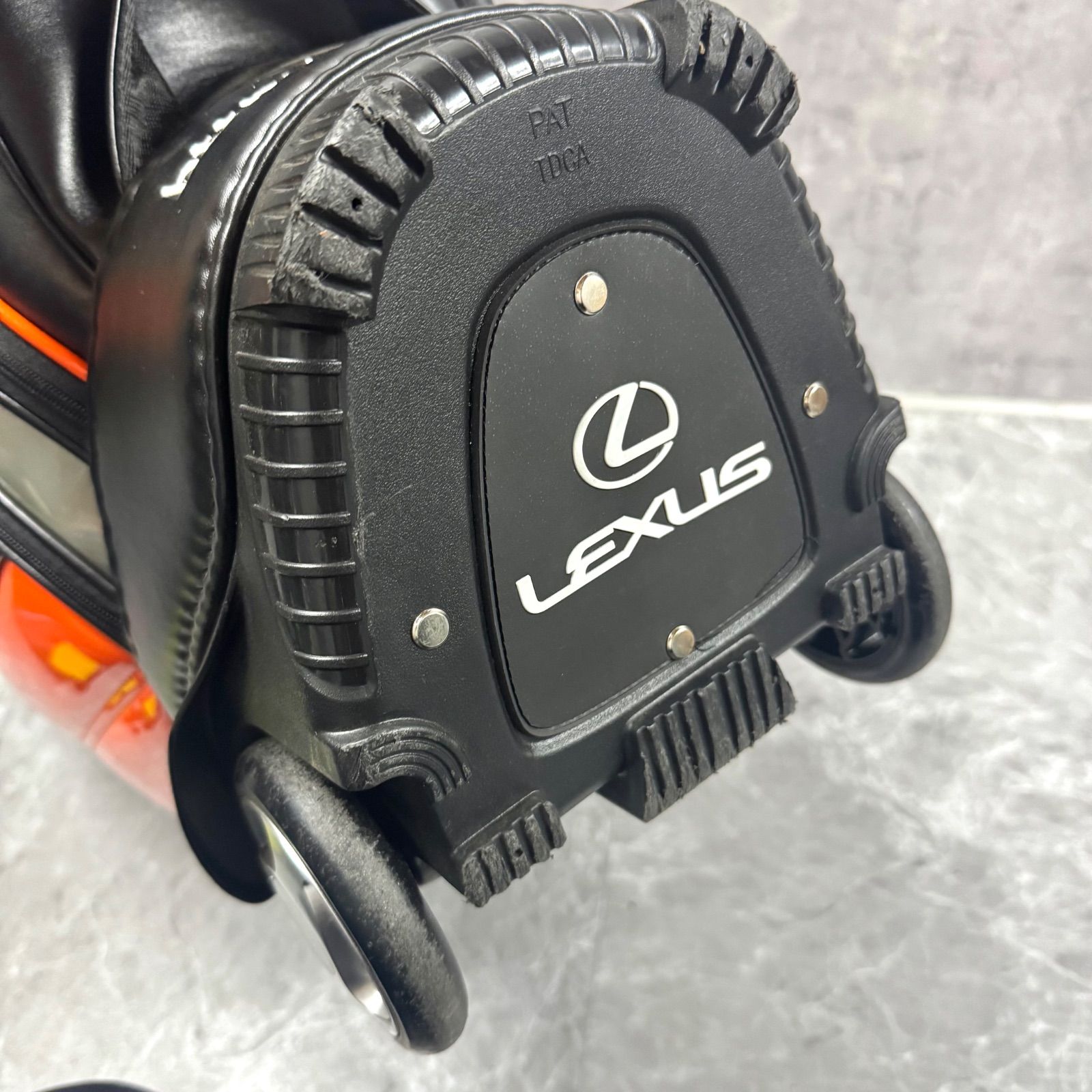 訳アリ】ゴルフバック キャディバック ブラック/オレンジ メンズ