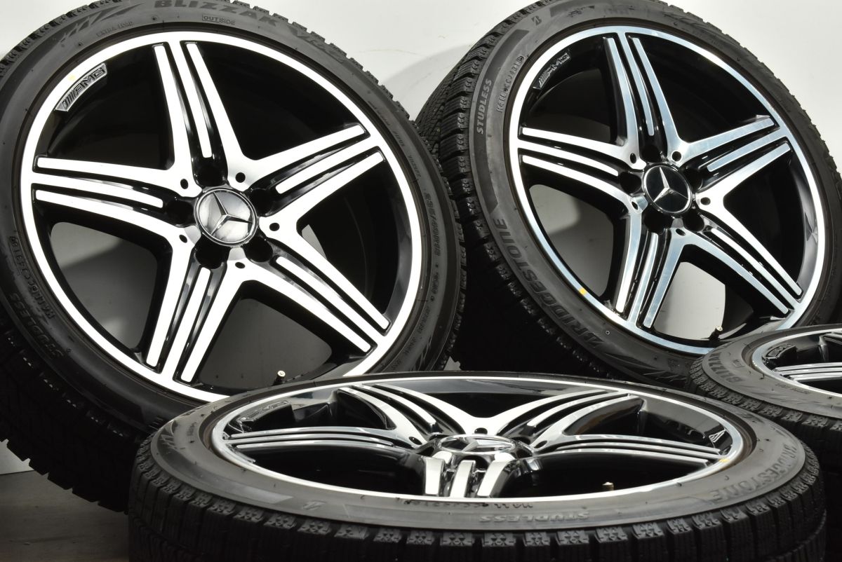 バリ溝 ベンツ W176 Aクラス 純正 18in 8J 48 PCD112 ブリヂストン ブリザック VRX2 235 40R18 品番 A1764010402 W246 Bクラス 流用