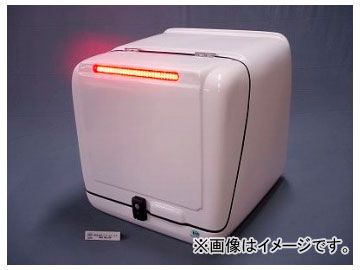 2輪 JMS レギュラーBOXHL（B-2HL） Hストップランプ付・セキュリティ仕様 白 品番：JUP-B2-W-HL-SL ホンダ ジャイロUP