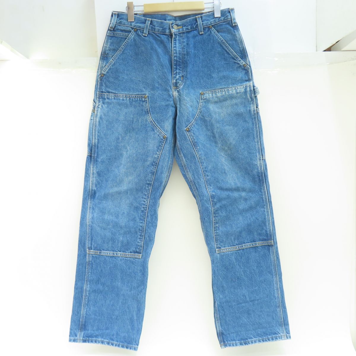 鬼雰囲気］Carhartt ダブルニー ペインターパンツ デニム 33×32 125