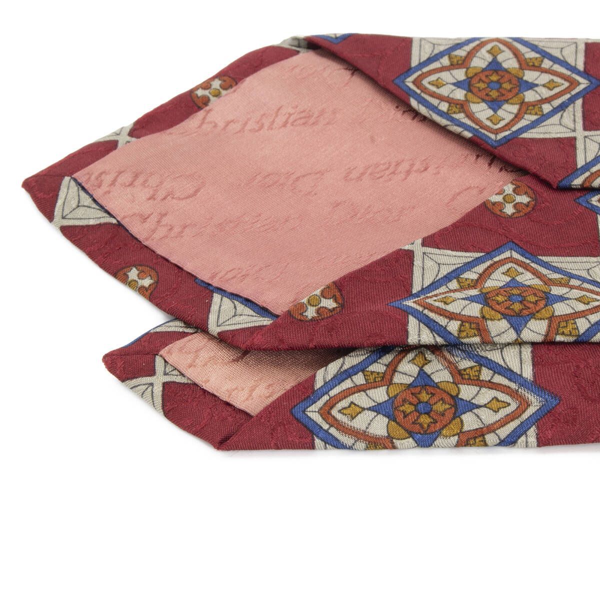 Christian Dior ディオール ネクタイ 紋様 総柄 美品 正規品 シルク