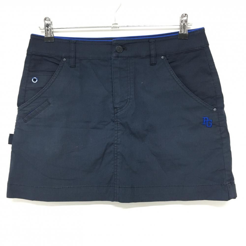 パーリーゲイツ スカート ネイビー チェック地模様 30周年 レディース