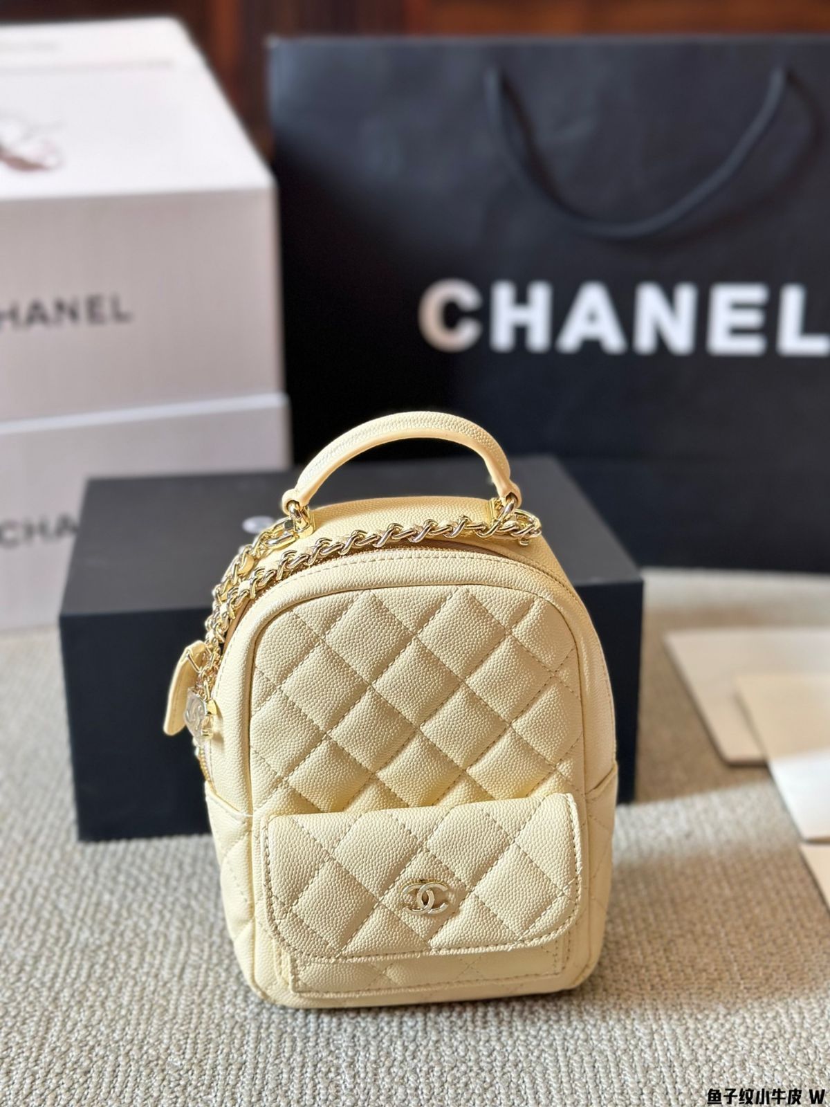 VINTAGE●CHANEL●スモール バックパック 今日特価】Vintage Chanel Backpack ヴィンテージシャネル