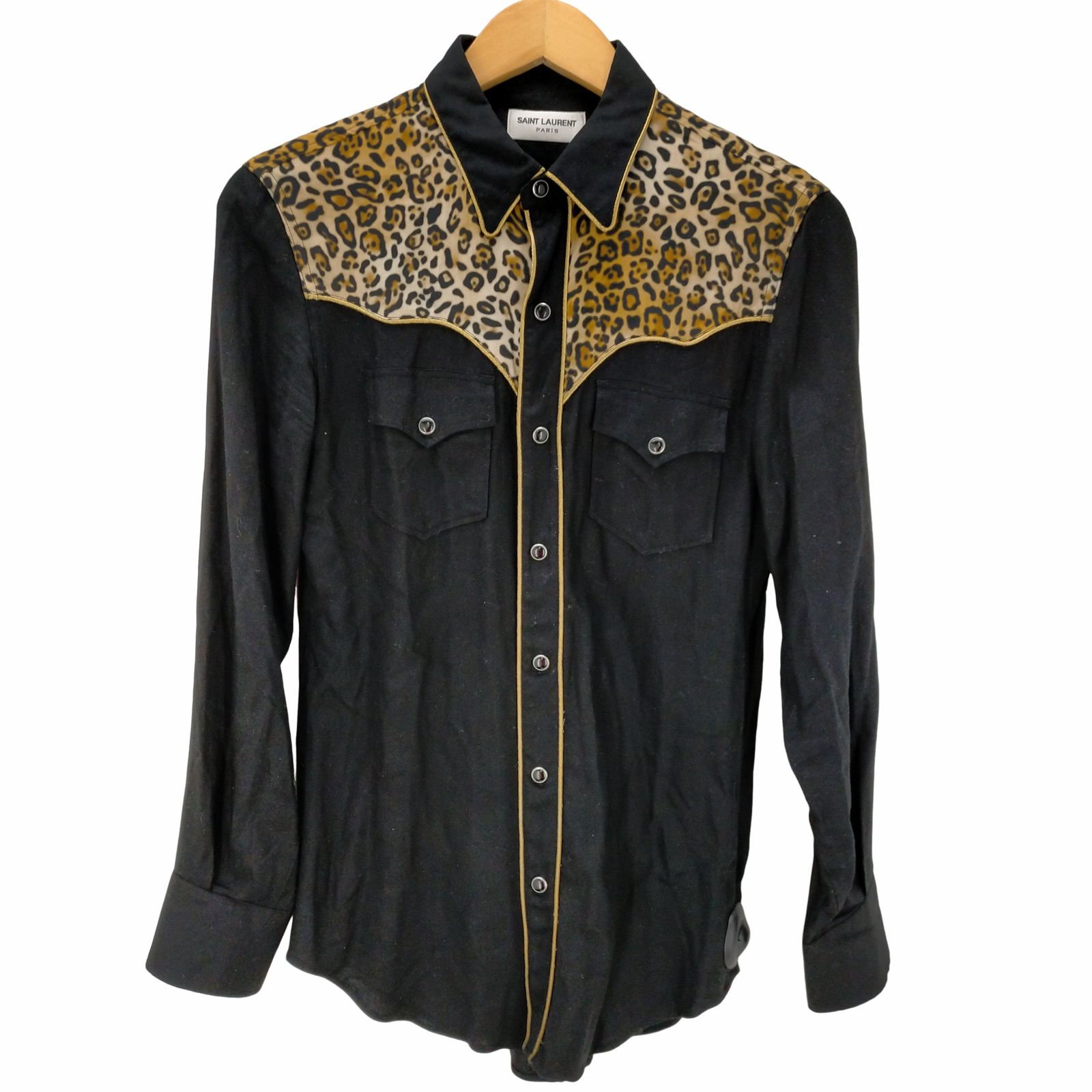 サンローランパリ SAINT LAURENT PARIS 17aw レオパード ロックスリム 