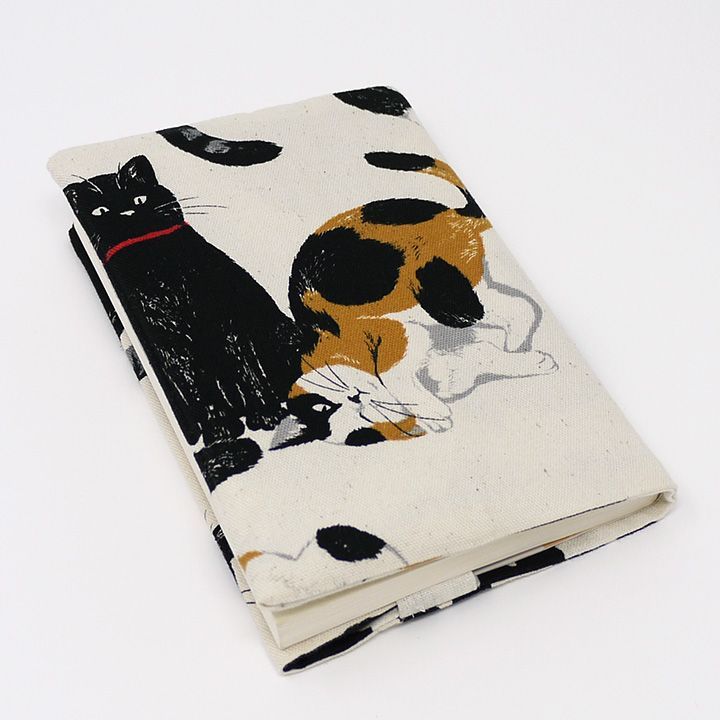 三毛とねこ 文庫本サイズ ブックカバー ハンドメイド