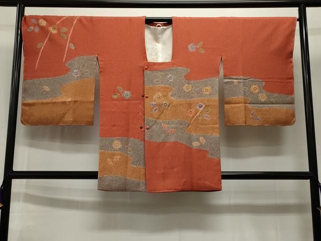 平和屋着物＃道行コート　霞花文　金彩　正絹　逸品　未使用　CAAT5912id 平和屋着物＃道行コート 霞花文 金彩 正絹 逸品 未使用 CAAT5912id