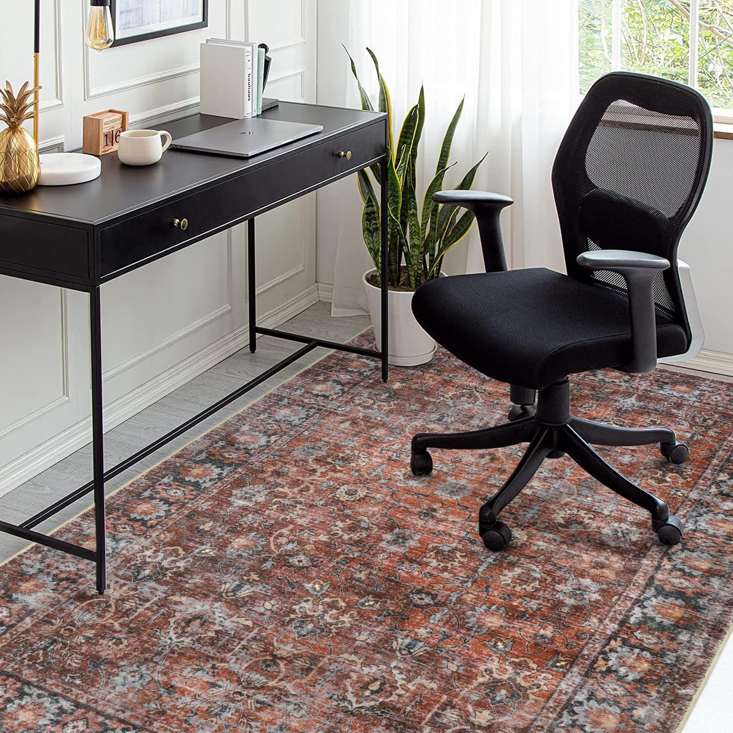 カーペット ラグ 2畳 オールシーズン オール オー 新品 HAOCOO カーペット ラグ 2畳 洗える 185×185cm 正方形 オールシーズン適用 絨毯 ペルシャ風 ラグマット ふわふわ おしゃれ 滑り止め 防ダニ 防臭 軽量 防音マット 室内用 デスクマット ダイ