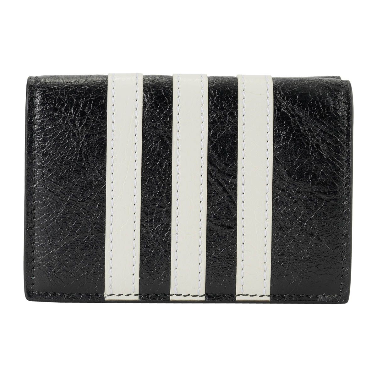 バレンシアガ 3つ折り財布 アディダス ブラック