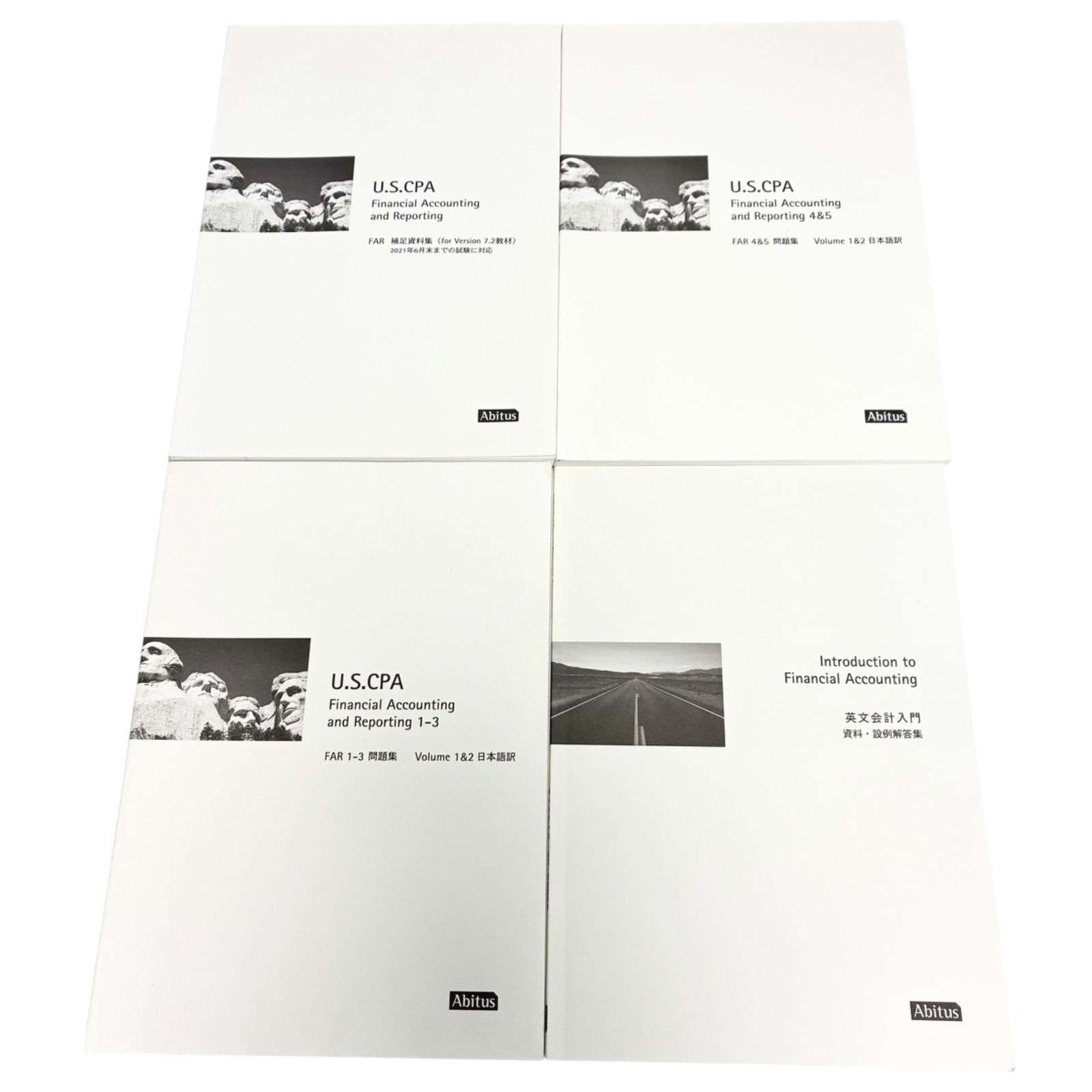 v7.3】USCPAテキスト一式+英文会計入門 Abitus アビタス 【公式通販】