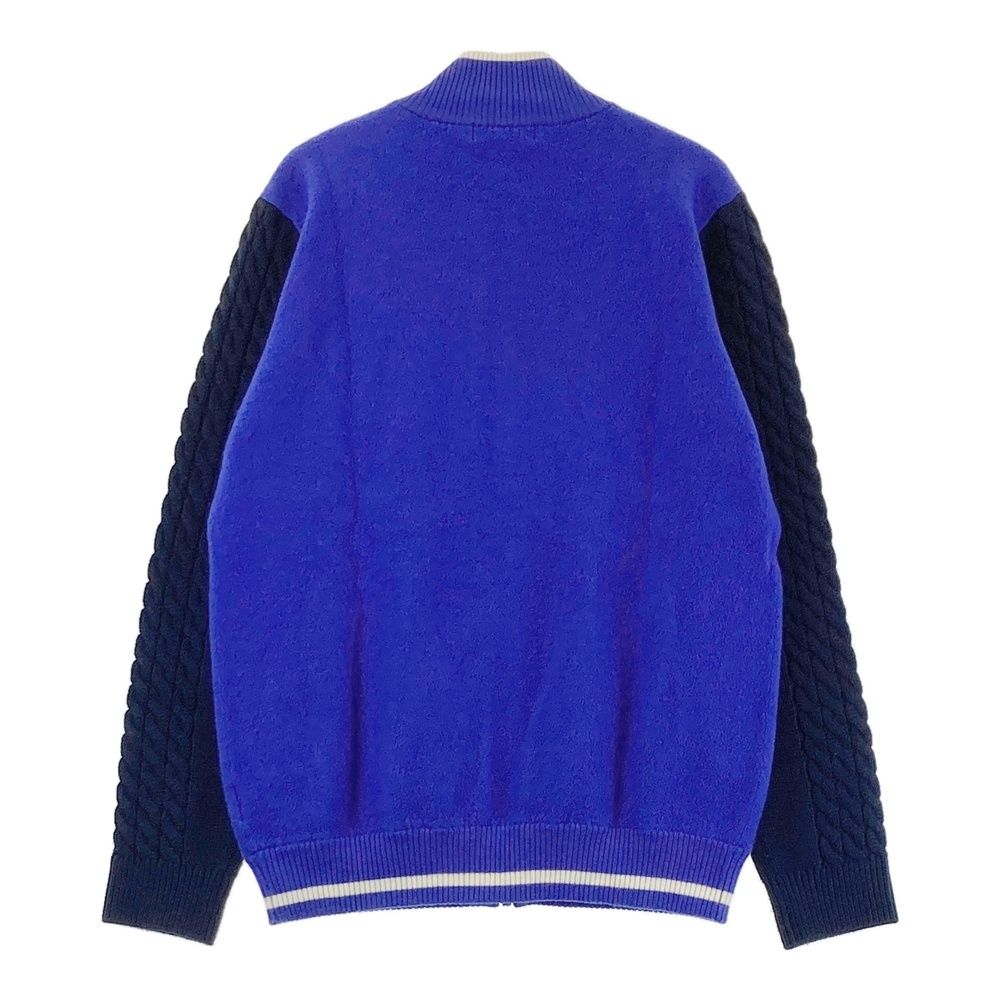 サイズ M 23区GOLF ニジュウサンクゴルフ ニット ジップジャケット ブルー系 241003000387 ゴルフウェア メンズ ストスト