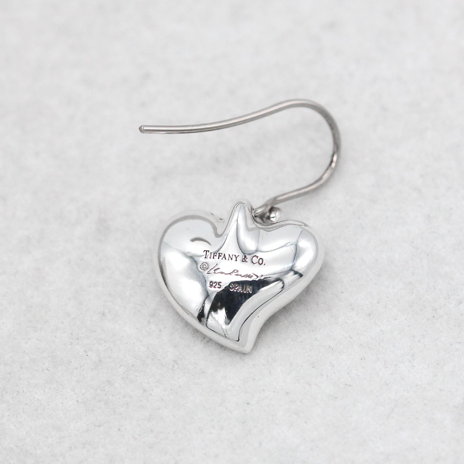 極美品】ティファニー TIFFANY&CO. フルハート フック ピアス エルサ