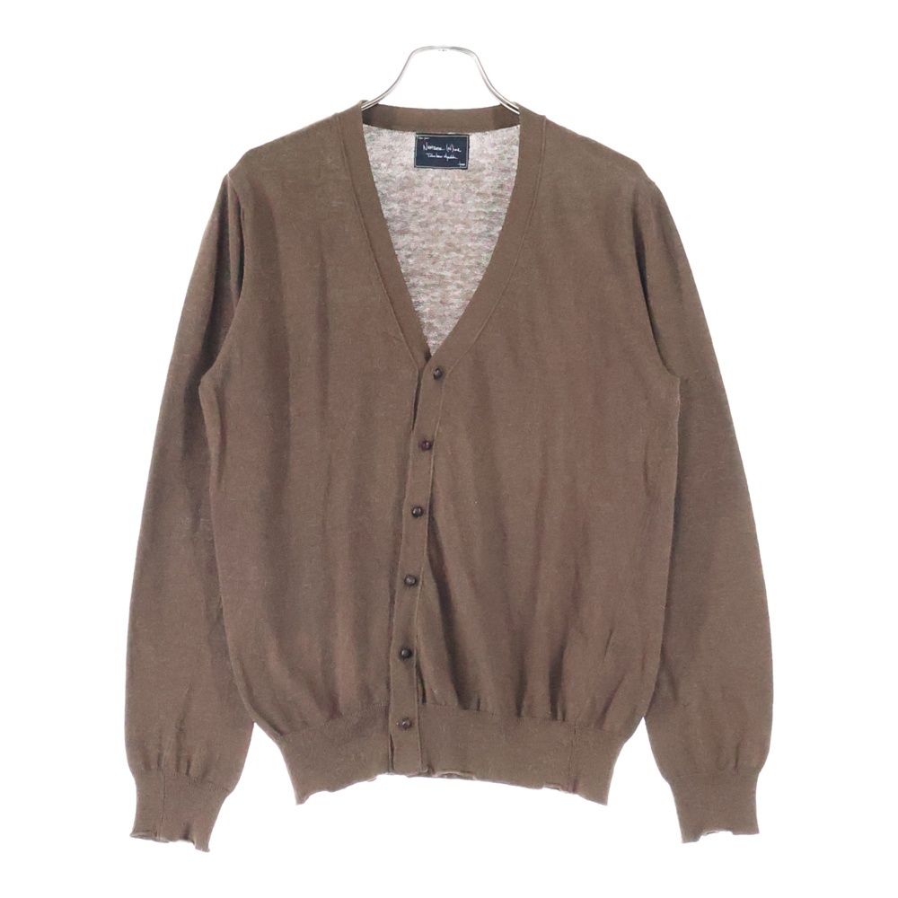 NUMBER N INE ナンバーナイン アルパカ混 6B コットンニット カーディガン ブラウン
