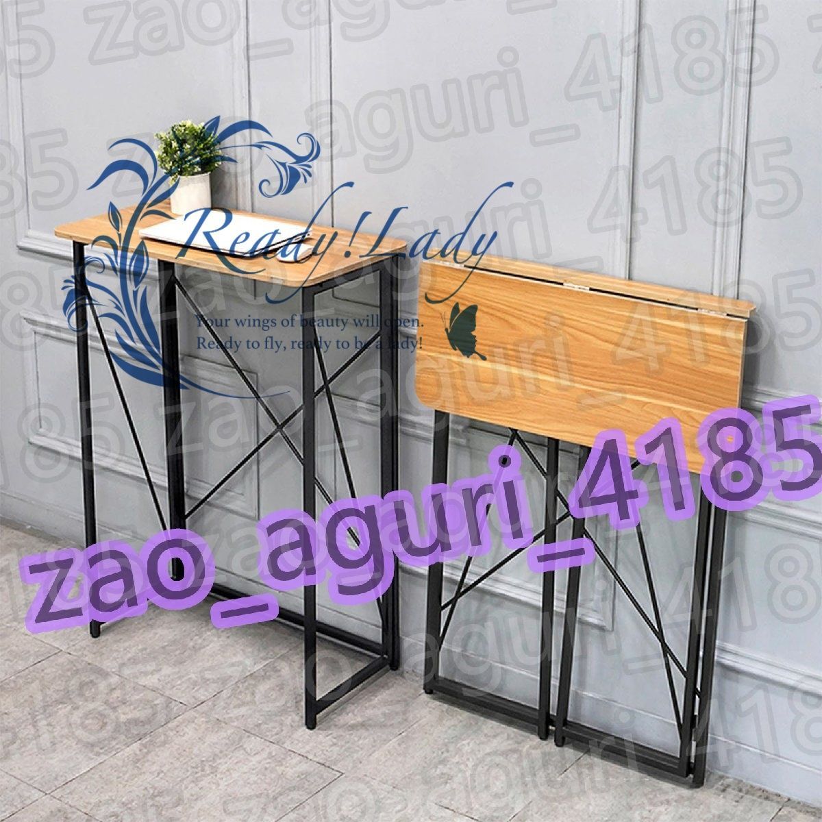 アイアンフレーム 無垢材 木製ローテーブル 鉄製 北欧レトロ