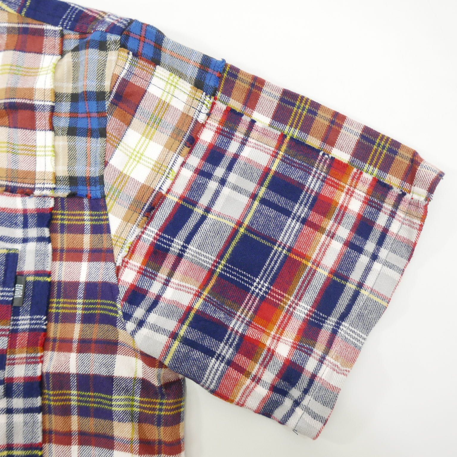 17SS ELVIRA エルビラ PATCHWORK SS SHIRT コットン 半袖 17SS ELVIRA エルビラ PATCHWORK SS SHIRT コットン 半袖