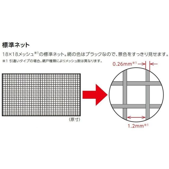 住宅設備 引違い網戸 中残なし サーモスA 2枚建て用 17813[17513]