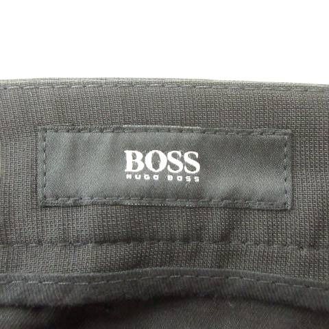美品★HugoBoss/ダークグレースラックス 広尾店】美品 ヒューゴボス HUGO BOSS メンズ スラックス グレー