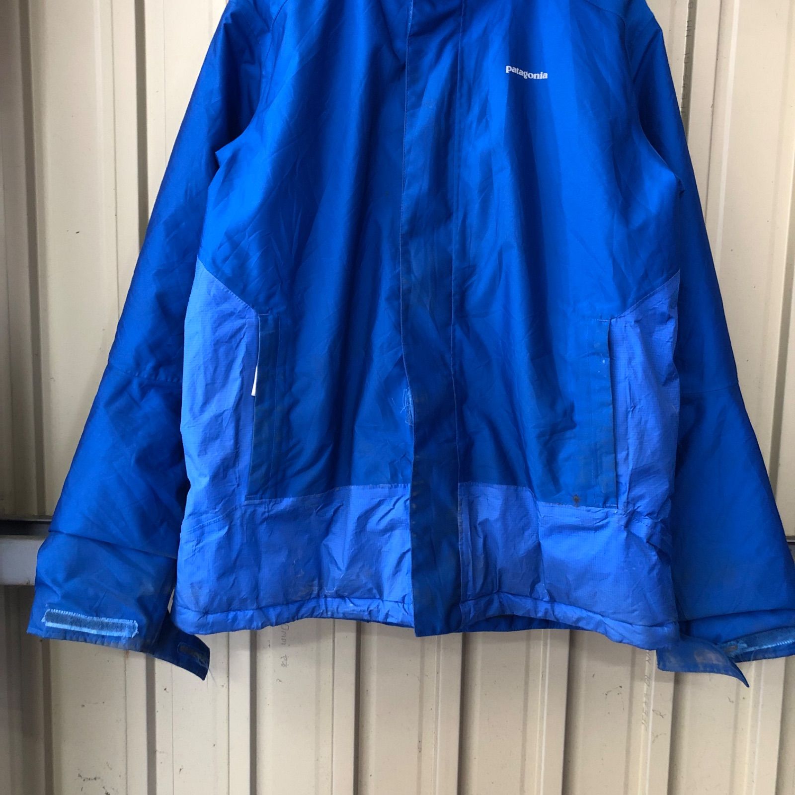 173 Patagonia マウンテンパーカー メンズ XXL ブルー 取り外し式 