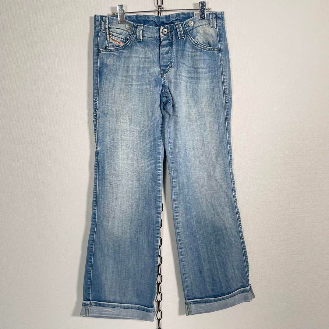 DIESEL ローライズ PURLY ワイドフレアデニム w24 L30 - メルカリ 