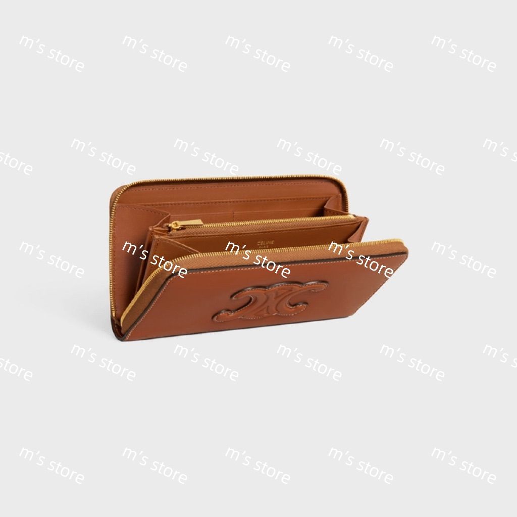 新品 CELINE セリーヌ ラージ ジップウォレット キュイル