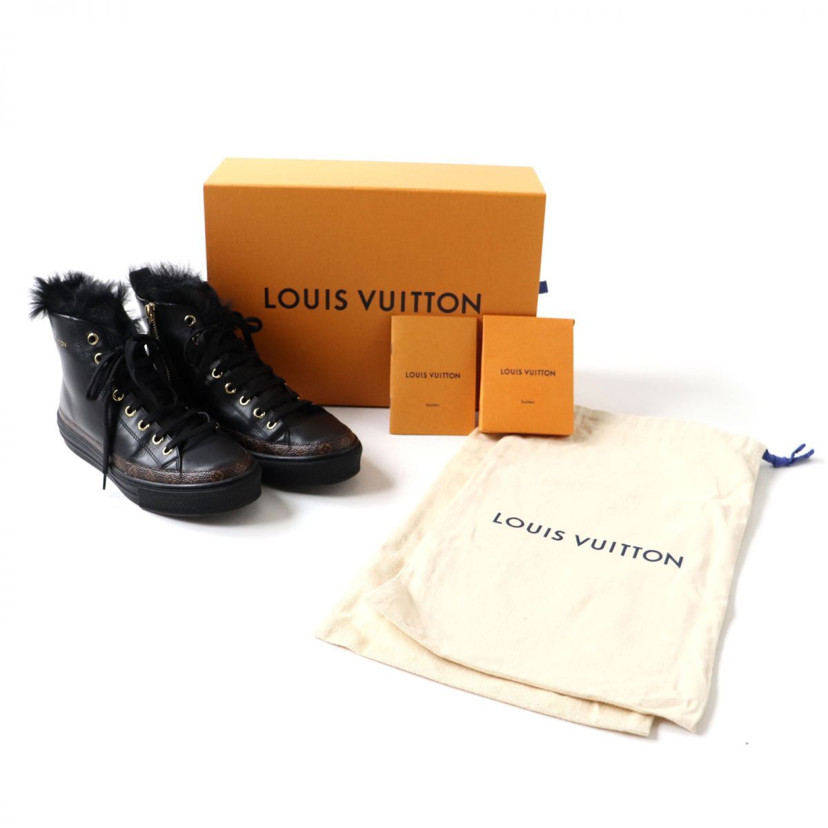 美品◎LOUIS VUITTON ルイヴィトン レディース ステラ― ライン ファー