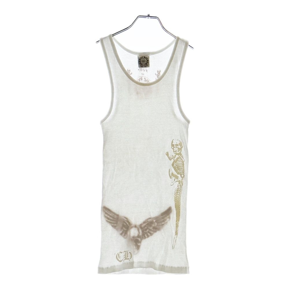 CHROME HEARTS クロムハーツ FOTI MAHALIA フォティ マハリア バックプリント タンクトップ ホワイト