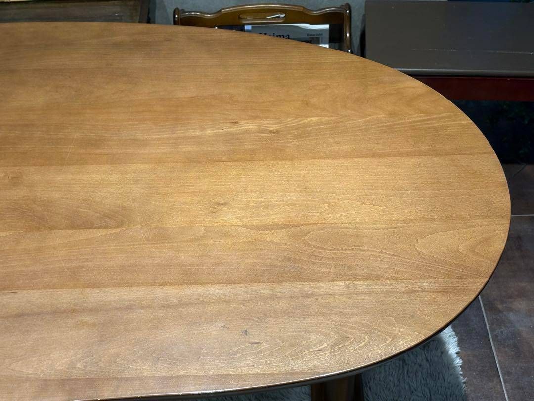 HIDA 飛騨産業 クレセント ダイニングテーブル リビング 豆型 nRZ