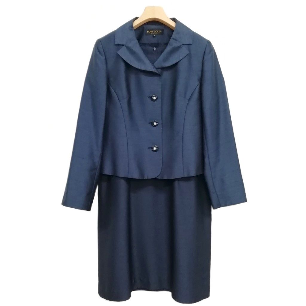 ソワールドルチェ SOIR DOLCE 東京ソワール フォーマル アンサンブル スーツ ワンピース ジャケット 15 | 13 ネイビー