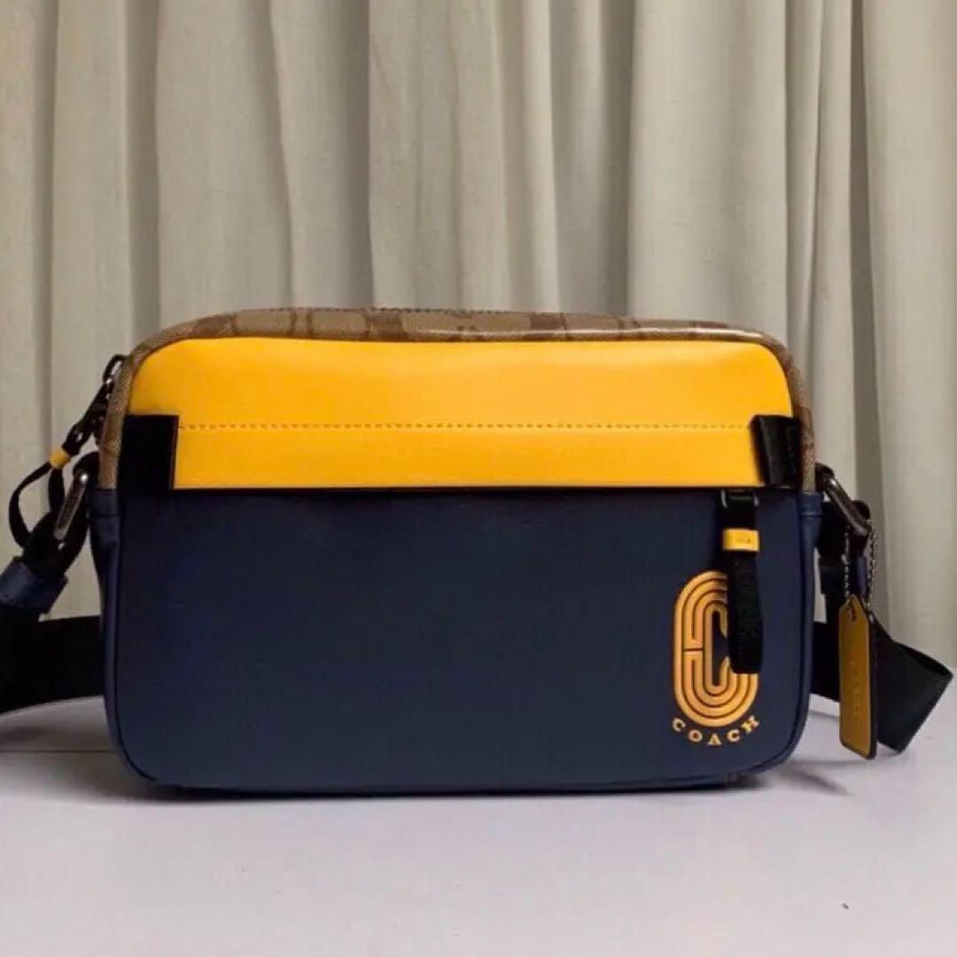 COACH メンズ クロスボディバッグ ショルダーバッグ カメラバッグ  