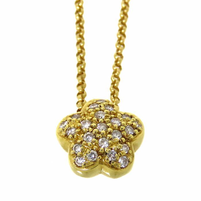 Ponte Vecchio ポンテヴェキオ フラワー モチーフ ダイヤ ネックレス  