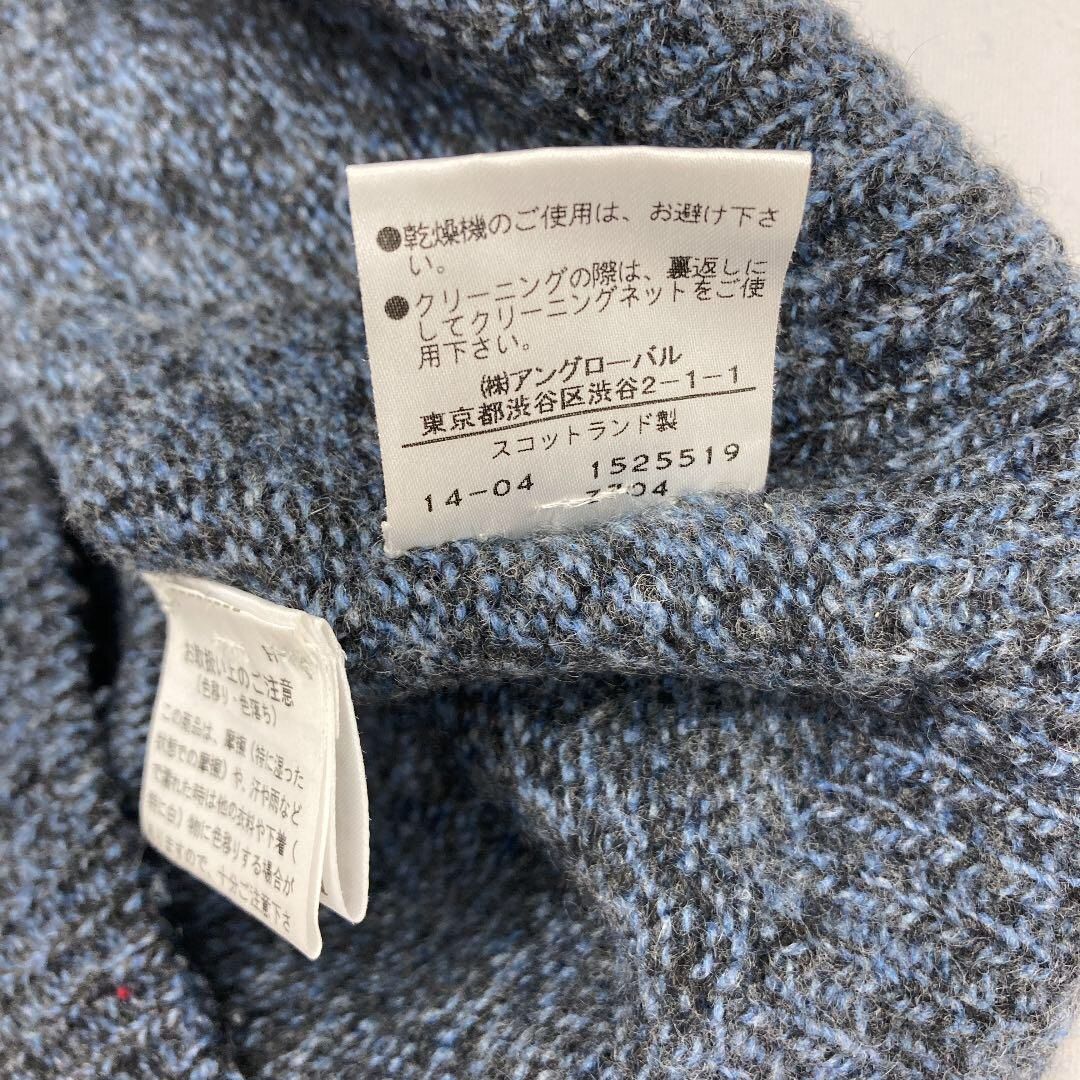 マーガレットハウエル スコットランド製 カシミヤ ニット クルーネック マーガレットハウエル スコットランド製 ウールカシミヤ クルー