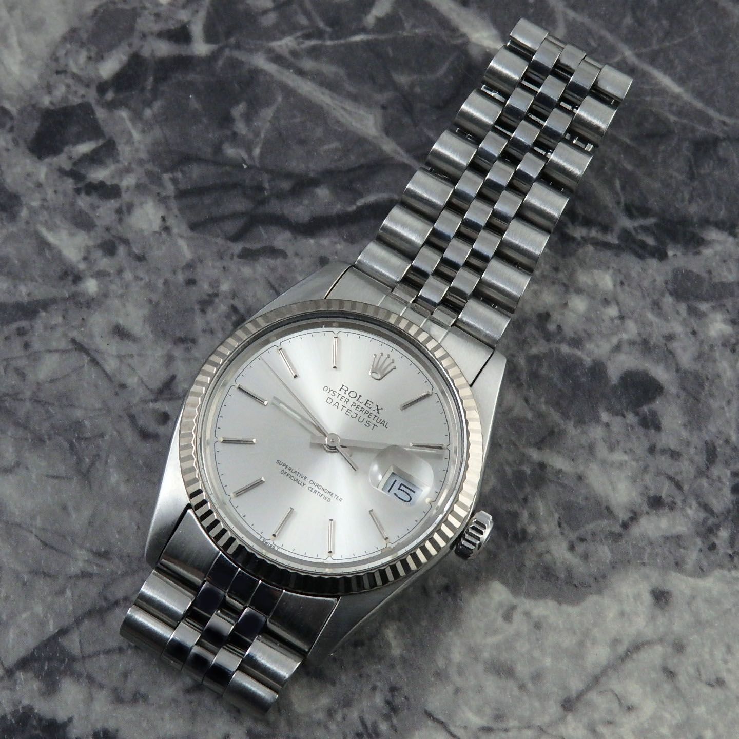 ロレックス デイトジャスト Ref.16014 希少 チャプターリングダイヤル 1985年 ヴィンテージ ROLEX 自動巻 Cal.3035 -  メルカリ