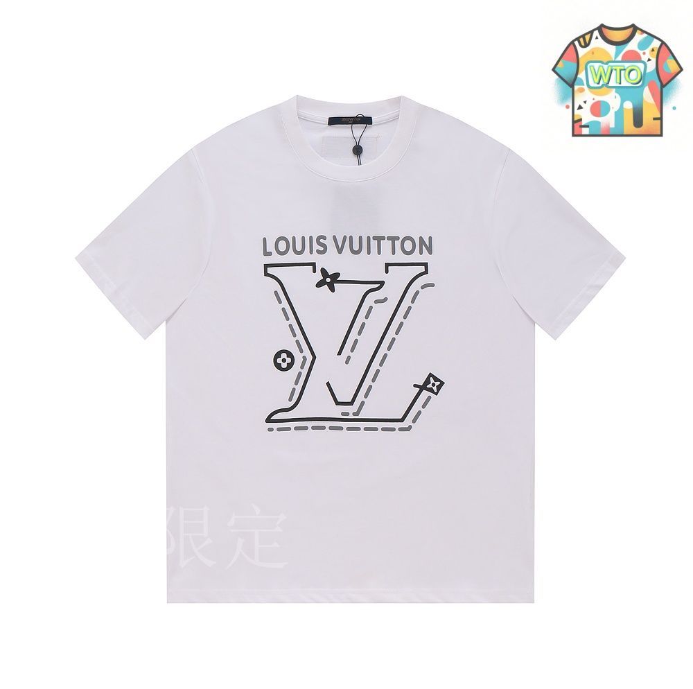 【ユニークで遊び心溢れる】Louis Vuitton 刺繍入りTシャツ ユニークで遊び心溢れる】Louis Vuitton 刺繍入りTシャツ louis