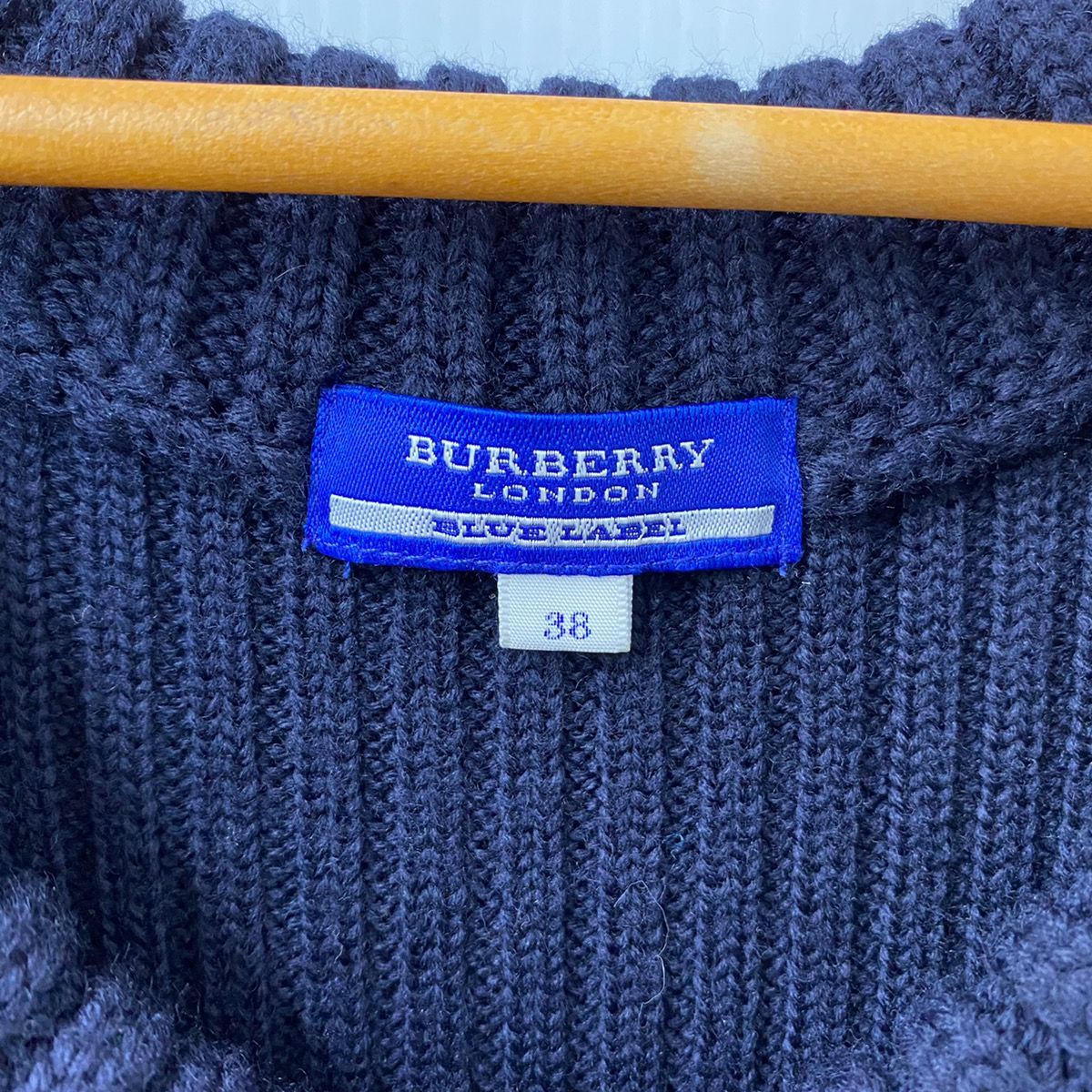 【新品未使用】BURBERRY バーバリーブルーレーベル 半袖ワンピース 38 BURBERRY BLUE LABEL 「BURBERRY LABEL」 半袖ワンピース 38