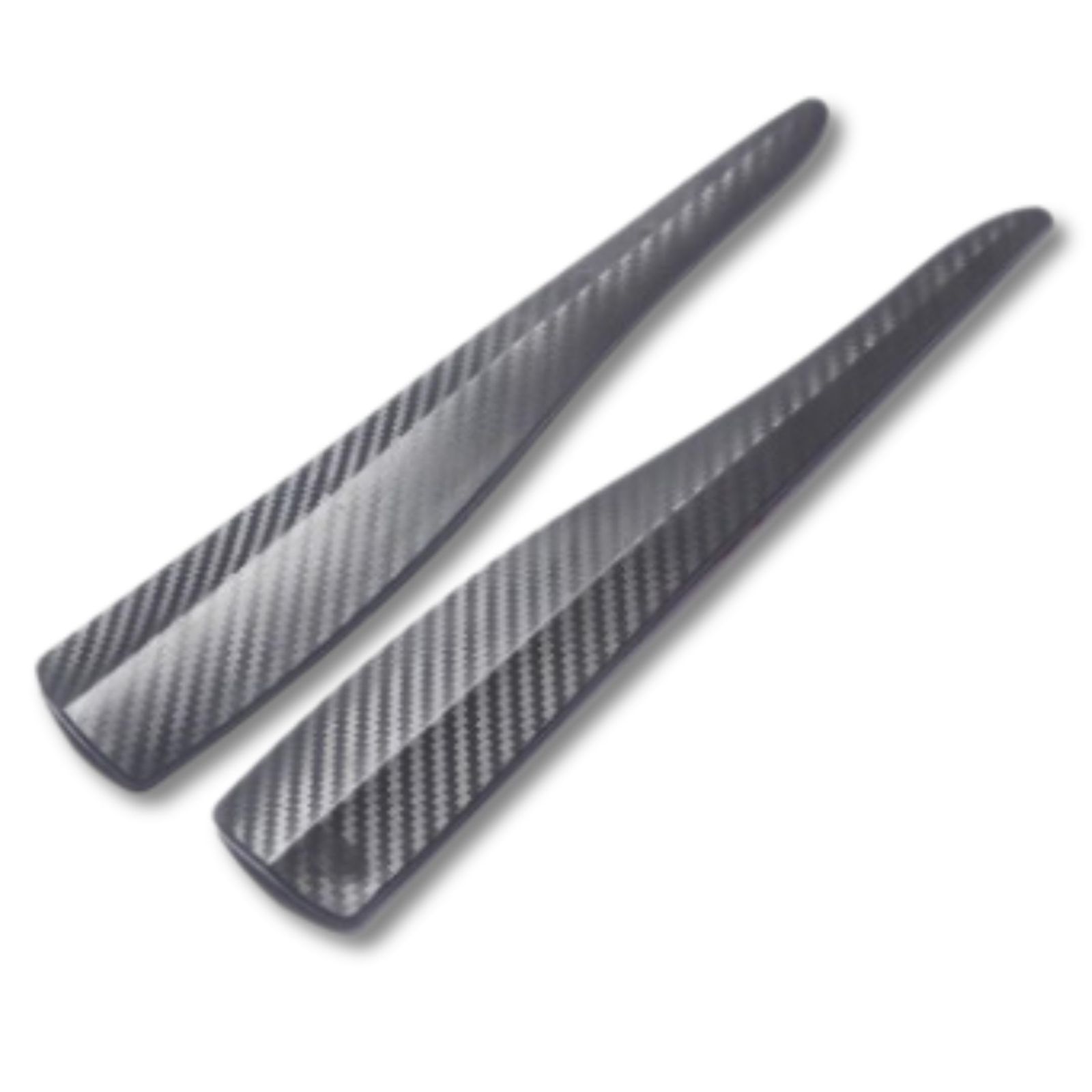 [HYmish] バンパーガード バンパープロテクター ガリ傷防止 車 フロントバンパー リアバンパー 35cm 4個セット ブラック カーボン調 [ブラック カーボン調] [2]