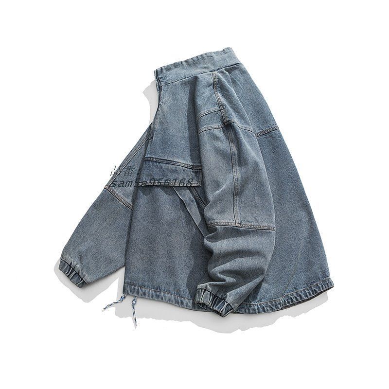 デニム ジャケット ハーフジップ プルオーバー 韓国 ストリート レディース 衣装 HIPHOP ダンス 原宿系 Y2K am5a956168