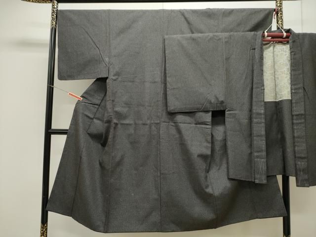 平和屋着物●男性 紬 アンサンブル 120亀甲 正絹 CAAX8538dy