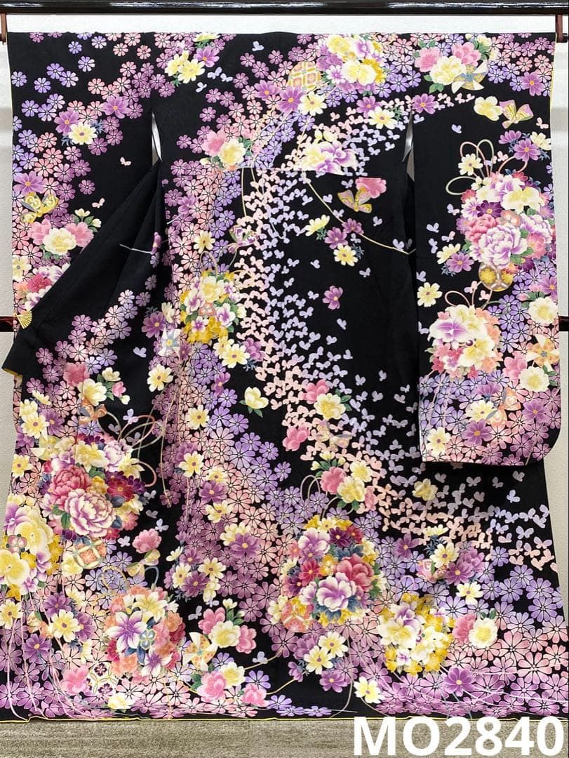 振袖 豪華 金駒 金彩 紋意匠 身丈172cm