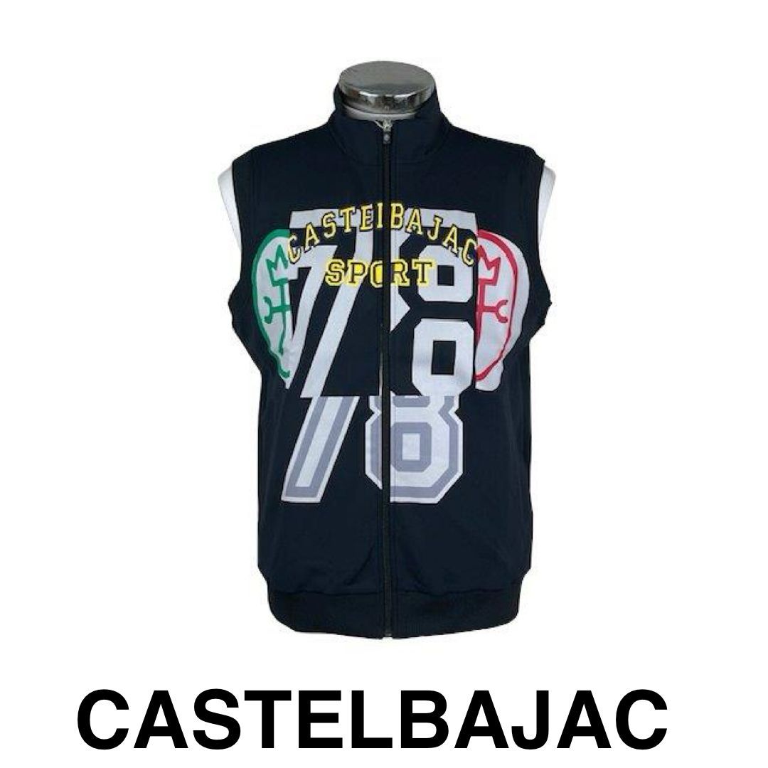 30％OFF カステルバジャックCASTELBAJACフルジップベスト7234178108-3クロ