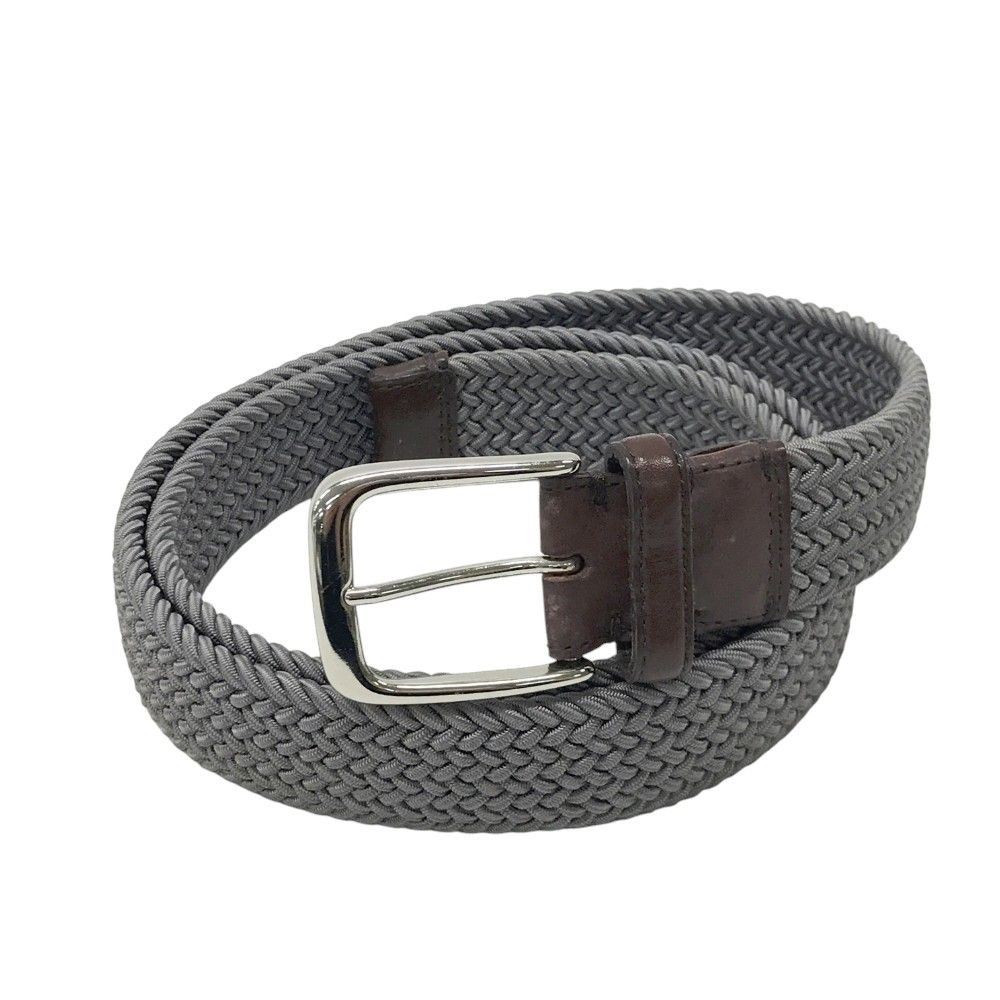 ホワイトハウスコックス メッシュベルト 幅32mm P1127 メンズ ホワイト