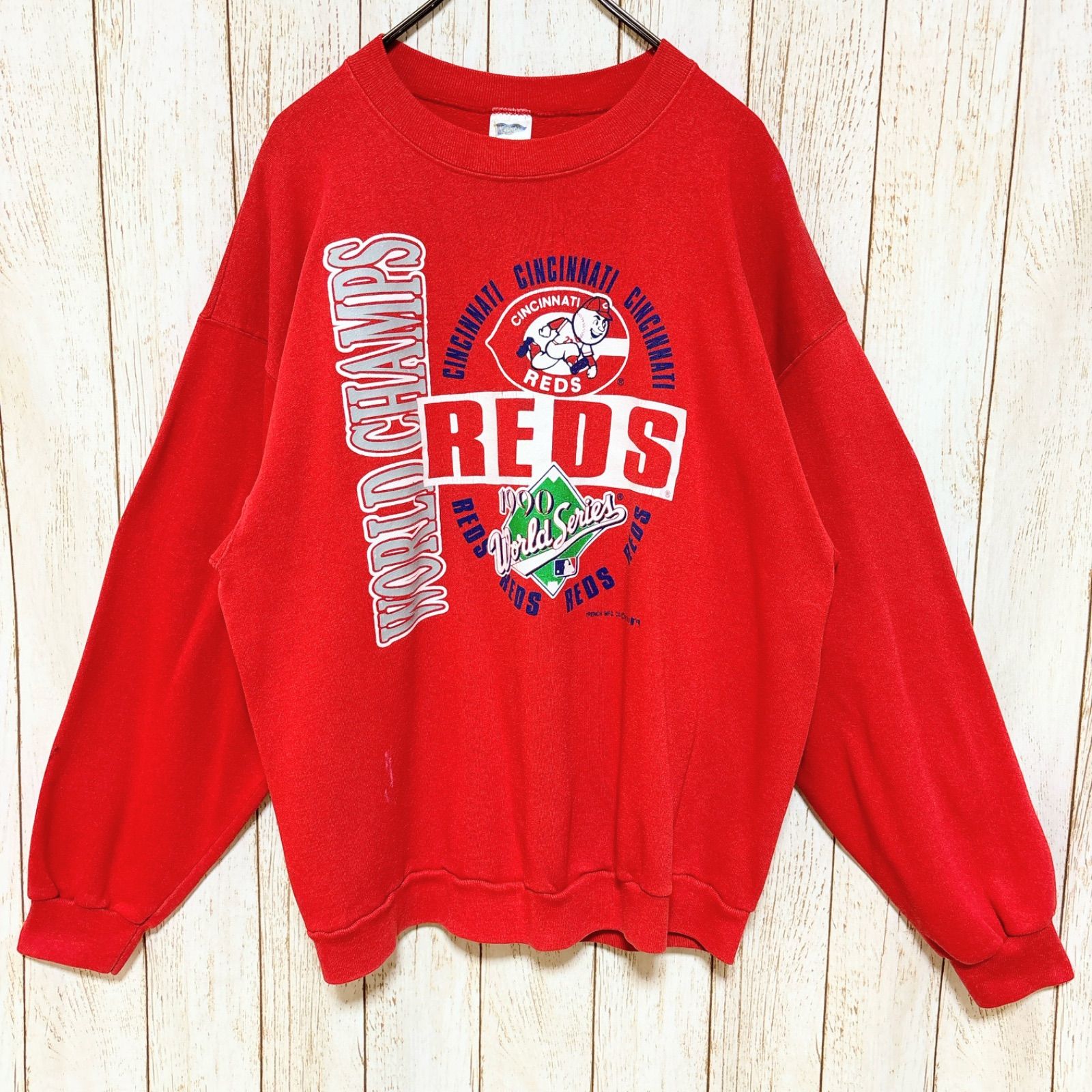 90s USA製 MLB Cincinnati Reds シンシナティ・レッズ プリント 