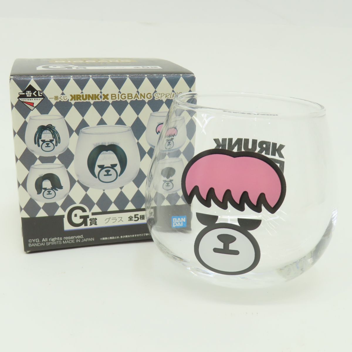 一番くじ KRUNK×BIGBANG SPRING G賞 グラス 全5種 セット SOL