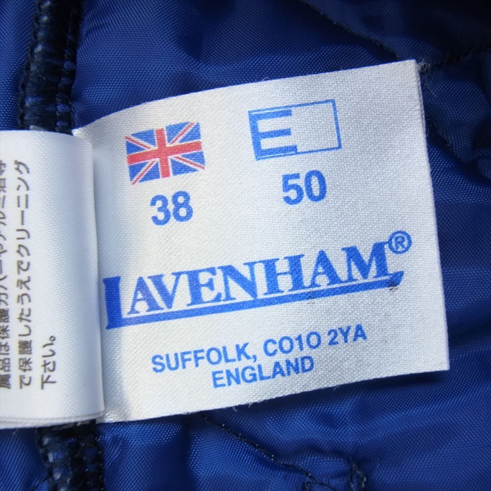 LAVENHAM ラベンハム ジャケット イギリス製 国内正規品 キルティング 中綿 ジャケット ブラック系 38【中古】