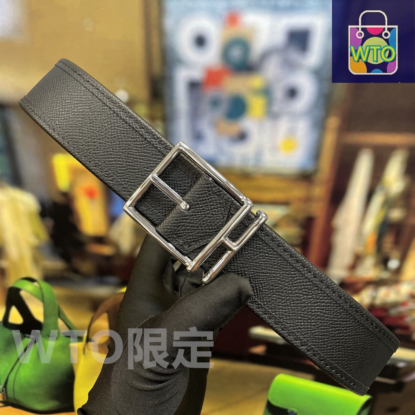 HERMES レザーベルト ベルトバックル-《ジャンボ》-