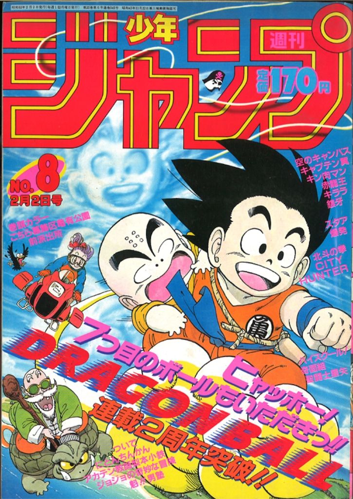 集英社 1987年 昭和62年 の漫画雑誌 週刊少年ジャンプ 1987年 昭和62年 08