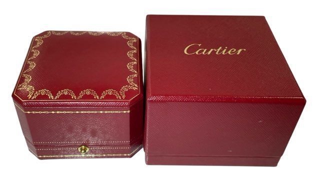 Cartier 赤いレザーリングケース　２セット　おまけ付き Cartier 赤いレザーリングケース 2セット おまけ付き Cartier