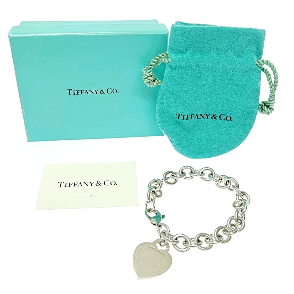 中古】【箱付き】 TIFFANY&Co. ティファニー シルバー ハートタグ 