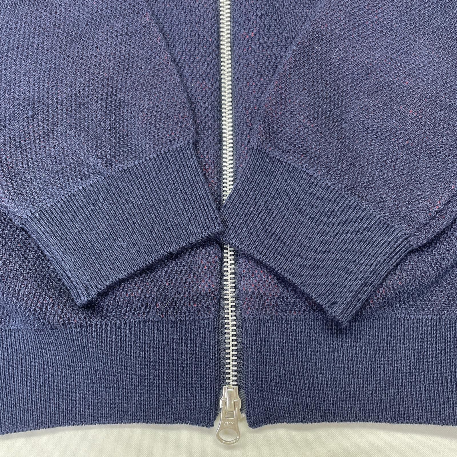 ネイビー ダブルジップ