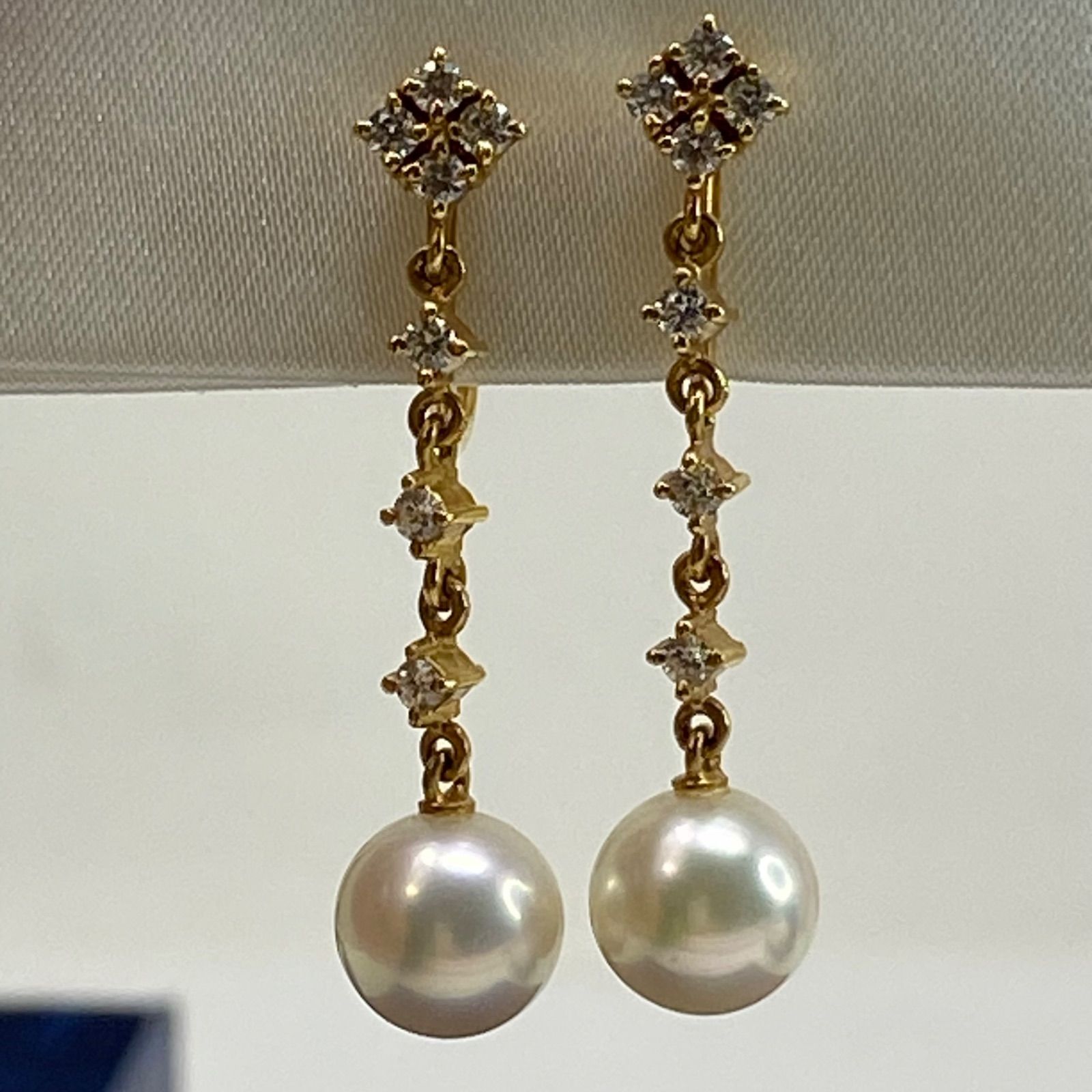 mikimoto ミキモト 御木本 used k18YG 18金 AU750 あこや真珠 mikimoto ミキモト 御木本 used k18YG 18金 AU750 あこや真珠
