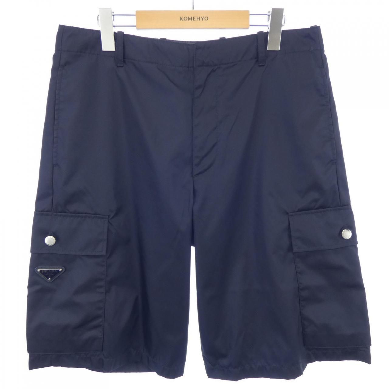ショートパンツ PRADA SHORTS (P231IKSOOO14ZG F034X) PRADA FW24 Khaki twill shorts (P231IKSOOO14ZG F034X) (PRADA