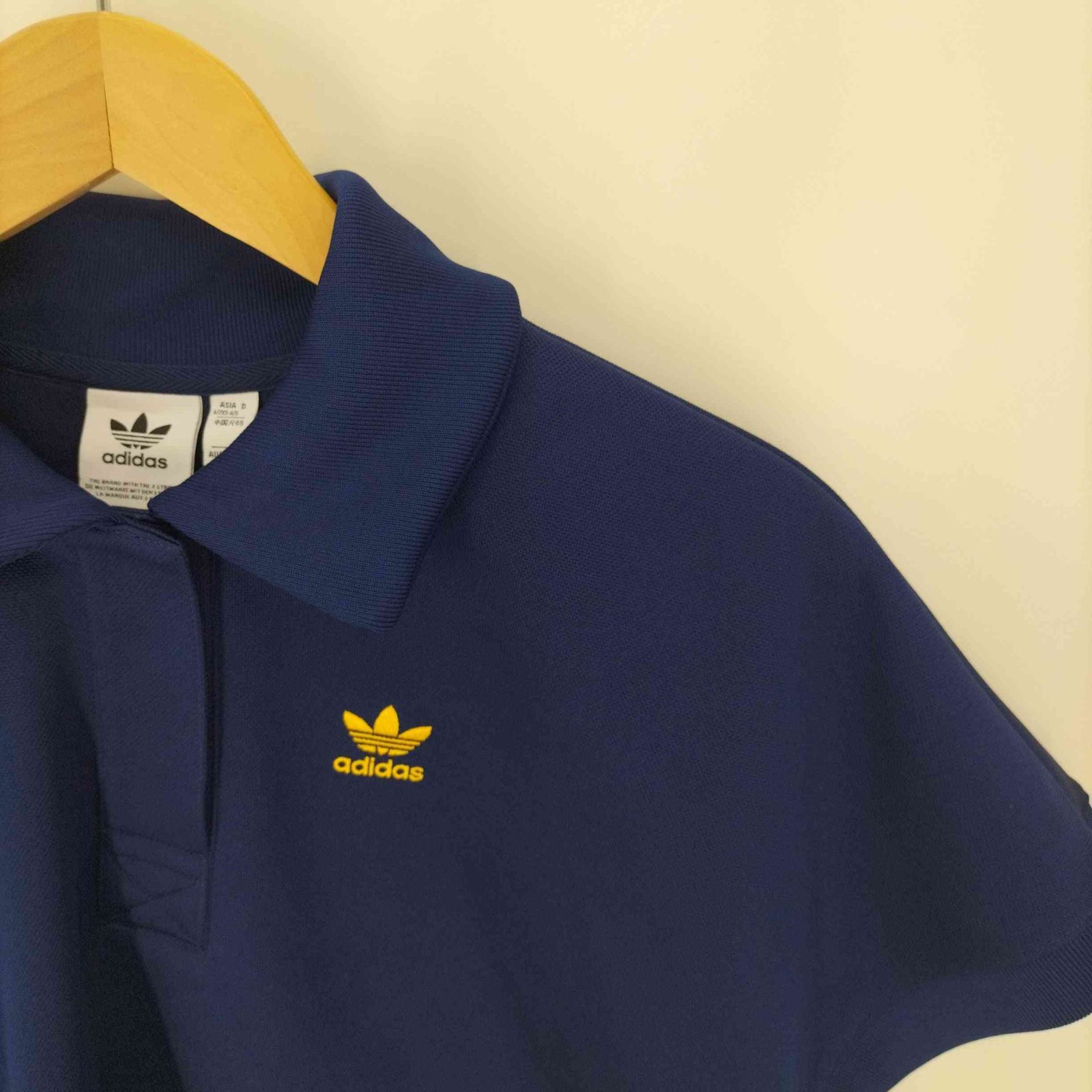 adidas クロップポロシャツ adidas ポロシャツ ポロ アディカラー フットボール ジャカード